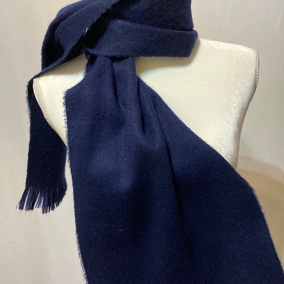 Royal Scots Accessories - ROYAL SCOTS 100% CASHMERE NAVY BLUE SCARF